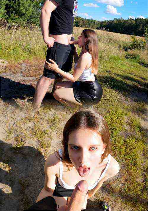 [18+] Mouth Fucked Me Outdoors And Made Me Swallow His Load